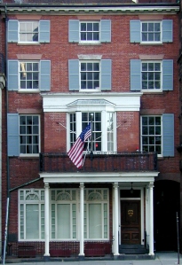 Beautiful façade of the Boston Bar Association: Pass the chowder.