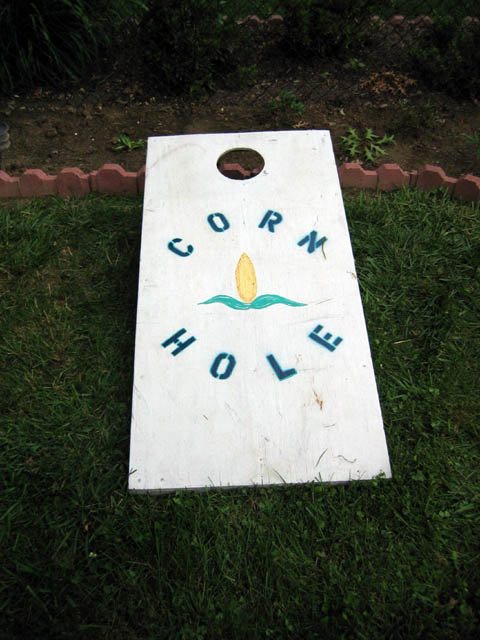 Today is all about cornhole. The game, not the metaphor for the risks of holiday work parties.